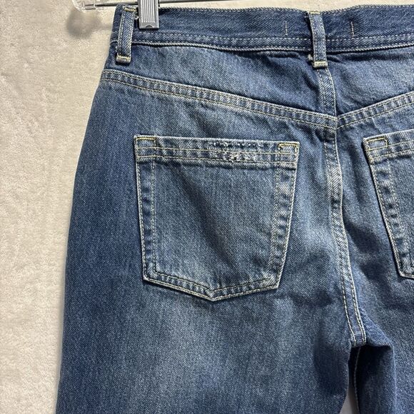 Free People We The Free Women’s 26 Straight Leg Jeans Maggie Distressed Denim - Picture 13 of 16